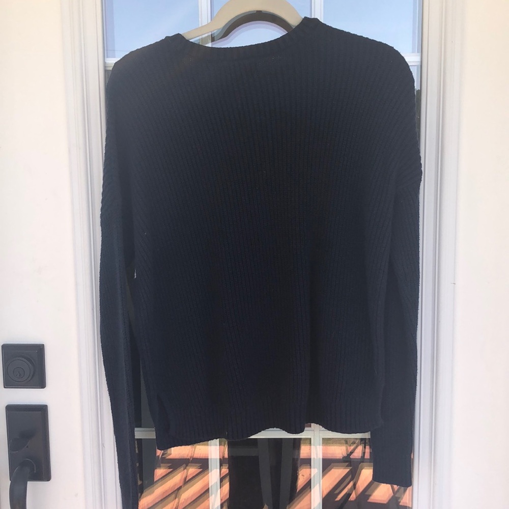 💛Hollister Navy Red White Blue Striped Sweater S - Picture 4 of 4